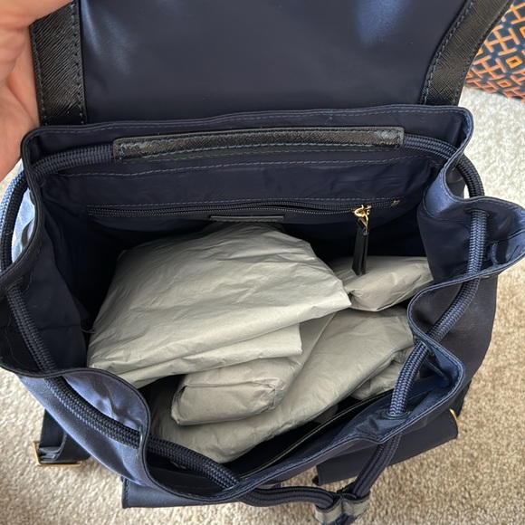 Tory Burch navy nylon backpack main image 9